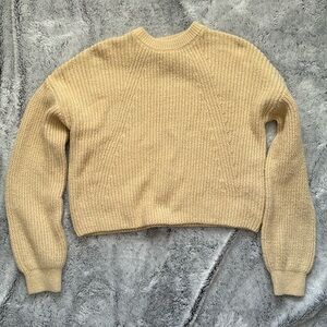 Cropped Knit Mock Neck Sweater!